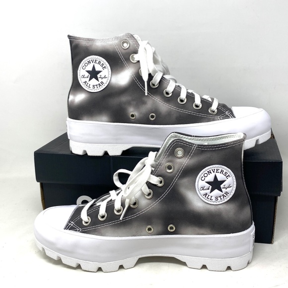 Converse Chuck Taylor Lugged Platform Shoes High Women Storm Wind Canvas 572564C - Picture 4 of 9